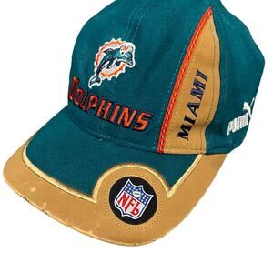 NFL Pro Line Authentic Puma Miami Dolphins Vintage Early 90s Logo Baseball Hat